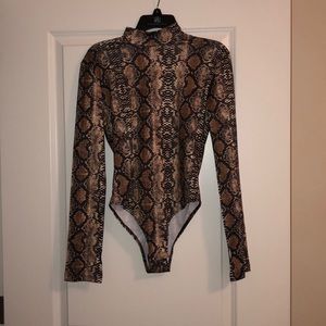 Snakeskin bodysuit